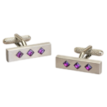 Amethyst Crystals Cufflinks