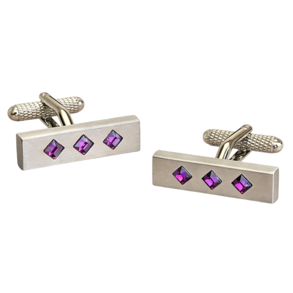 Amethyst Crystals Cufflinks