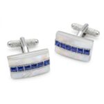 Sapphire With Mother of Pearl Cufflinks
