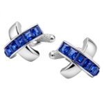 Sapphire Crystals Cufflinks