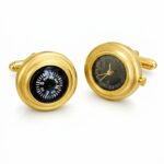 Time & Direction Gold Cufflinks