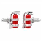 Fire Extinguisher Cufflinks