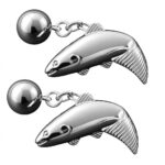 Fish on Chain Link Cufflinks