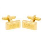 Gold Ingot Cufflinks