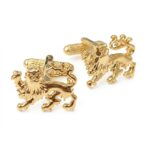 Lion Crest (Gilt) Cufflinks