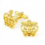 Crown Gilt Cufflinks