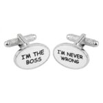 I’m the Boss, I'm Never Wrong Cufflinks