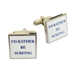 I'd Rather Be Surfing Cufflinks