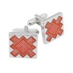 Pink Pattern Cufflinks