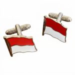 Monaco Flag (Wavy) Cufflinks