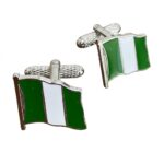 Nigeria Flag (Wavy) Cufflinks