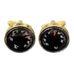 Twin Thermometer Gilt Cufflinks